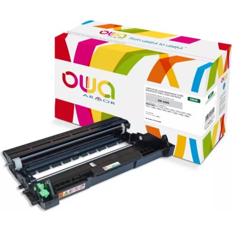 Printer drum OWA Armor K15418OW Suderinama for Brother HL-2240/2250, Juoda, 15,000 puslapių
