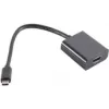 Vaizdo kabelio adapteris S/CONN 14-05005 USB Type-C į HDMI Type A juodas