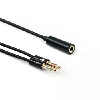 Sbox 35F-2X35M/R 3.5 mm lizdas, 4 kontaktų - 2 x 3.5 mm kištukas, 3 kontaktų 0.2 m