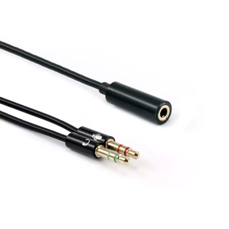 Sbox 35F-2X35M/R 3.5 mm lizdas, 4 kontaktų - 2 x 3.5 mm kištukas, 3 kontaktų 0.2 m
