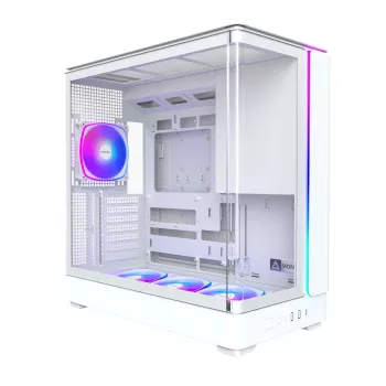 Korpusas Montech KING 45 PRO (W) — baltas Micro ATX / Mini-ITX midi bokštas