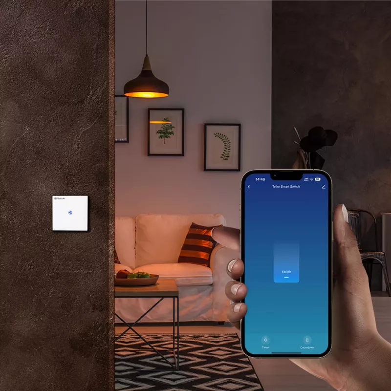 Išmanusis WiFi jungiklis Tellur SS1N — 1 prievadas, 1800W, 10A