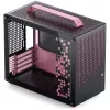 Jonsplus MATX Handle Case Z20 Juoda-Pink – Mini/Micro/Flex-ATX korpusas su nešiojimo rankena