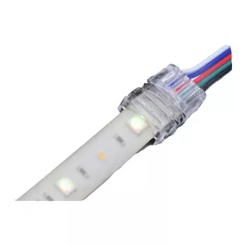 Synergy 21 LED FLEX juostos pried. Easy Connect juostos prijungimas prie laido 12mm RGB-W IP65/54