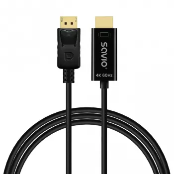 Savio CL-189 vaizdo kabelio adapteris 1,5 m kištukas–kištukas