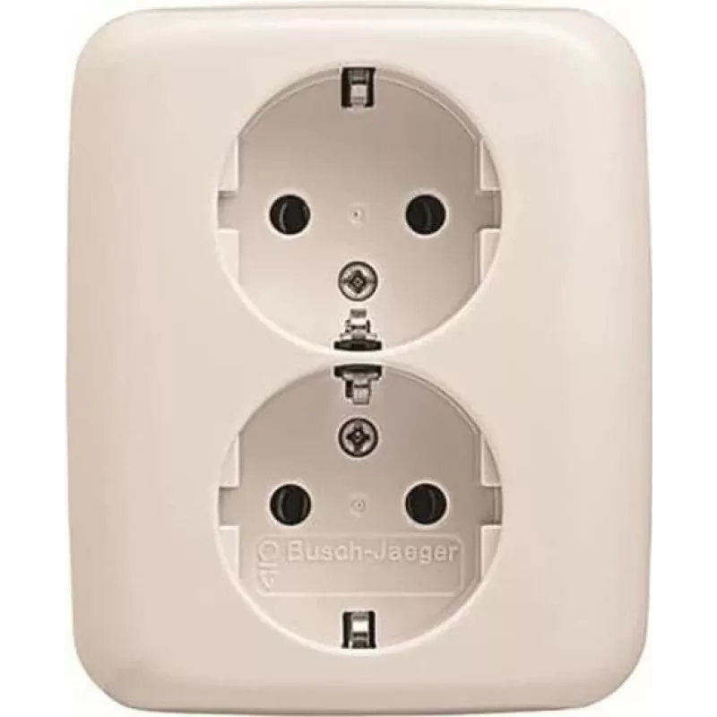 BUSCH JAEGER BJ 202 EUJ-214 202 EUJ-214 SCHUKO dvigubas kištukinis lizdas