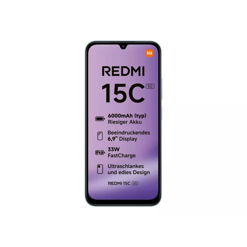 Xiaomi Redmi 15C 5G - 5G išmanusis telefonas - Dual-SIM - RAM 8 GB / vidinė atmintis 128 GB - microSD lizdas - 6,9 colio - 1600 x 720 pikselių (120 Hz)