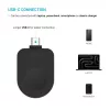 Fiksuotas USB-C įkrovimo adapteris FIXED FIXDW-AWAP-BK, skirtas Apple Watch Powerstation Uni, kompaktiškas atsarginis priedas