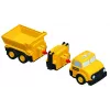 Transporto priemonių rinkinys Popular Playthings Mix or Match Vehicles Construction Juoda Geltona