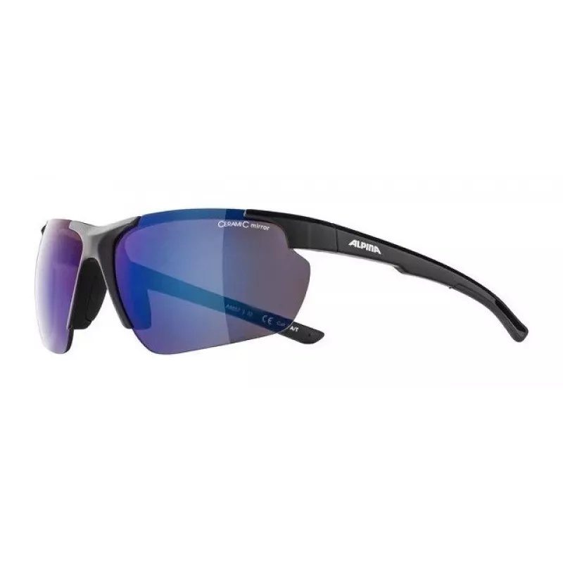 ALPINA Bike Glasses DEFEY HR colour Juoda Glass Mėlyna MIRROR Cat.3