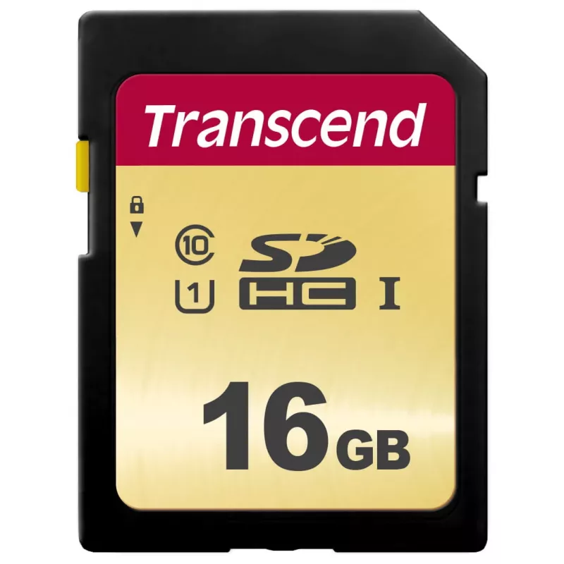 „Flash Memory Transcend 16GB SDHC UHS-I 500S“