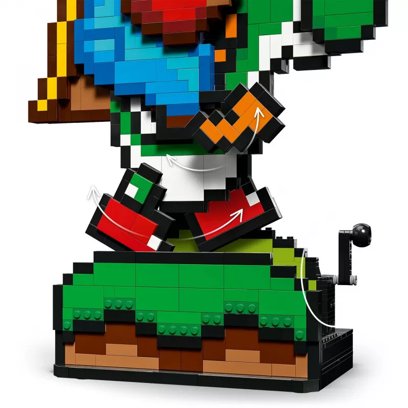 Konstrukcinis žaislas LEGO Super Mario World Mario & Yoshi rinkinys 71438 — interaktyvios figūrėlės ir statomi žaidimo elementai