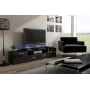 Cama TV stovas EVORA 200 wenge/juodas blizgus