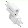 Maitinimo įkroviklis everActive SQ-655Q 65W, 1×USB-A + 2×USB-C greitasis įkrovimas