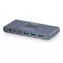 KVM jungiklis DIGITUS USB-C 3.0 HDMI 2 prievadų 4K60Hz, USB-C/USB-A, aliuminis, 135×60×30 mm