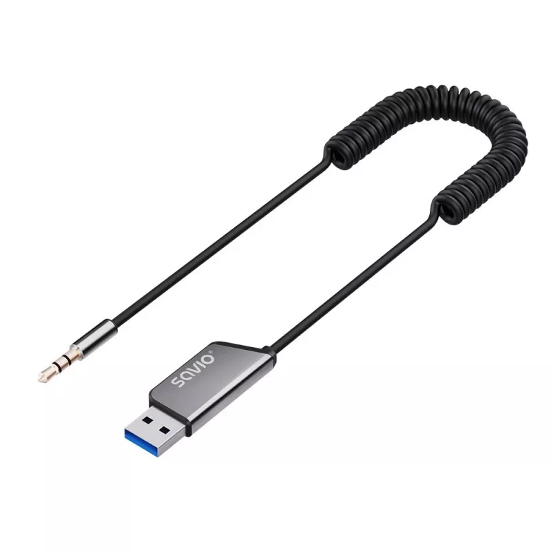 Savio TR-16 siųstuvas AUX adapteris su laisvų rankų funkcija, Bluetooth 5.3, Google Assistant/Siri