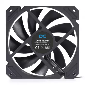 Ventiliatorius Alphacool 12 cm 3000 RPM 7,83 mmH2O Dvigubas rutulinis guolis Juodas 120x120x25 mm
