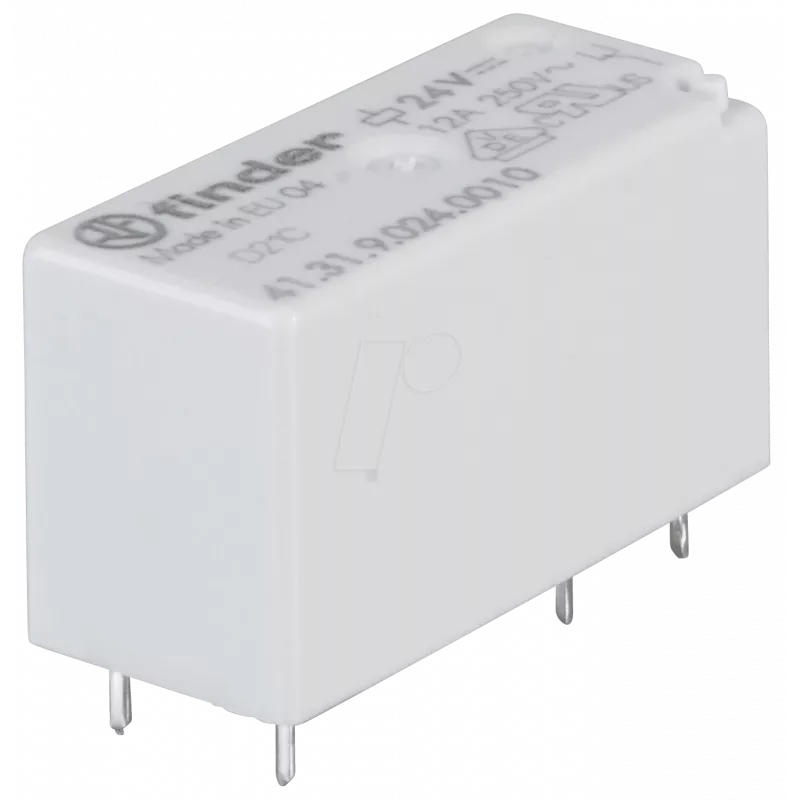 Finder PCB maitinimo relė 24 VDC 400 mW (41.31.9.024.0010)
