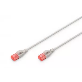 Tinklo kabelis ASSMANN Electronic DK-1617-010S RJ-45 Cat6 1m Pilkas