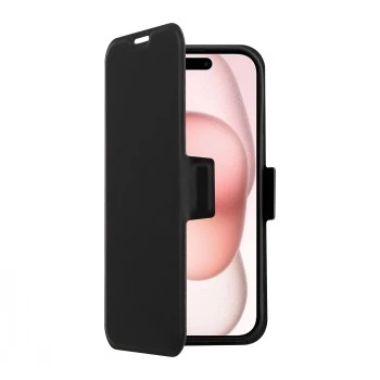 Telefono dėklas SCREENOR Clever, skirtas Apple iPhone 17 – suderinamas su MagSafe, eko oda su TPU rėmeliu, juodas