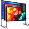 Elite Screens Yard Master 2 – rankinis – 4,57 m (180 colių) – 3,99 m – 2,24 m – 16:9 – sidabrinė – balta