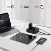 Maitinimo lizdų blokas MACLEAN MCE387 B — 2 lizdai, 3×USB A, 110–240V, 1,5 m kabelis, maks. 2500W