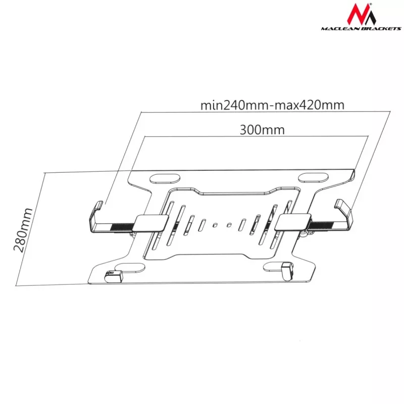Montavimo rinkinys Maclean MC-764 juodas