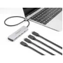 DeLOCK USB Type-C šakotuvas 10 Gbps 4 prievadai aliuminis pilkas