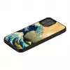 Apsauginis telefono dėklas iKins, skirtas „Apple iPhone 12 Pro Max“, su „Great Wave“ dizainu