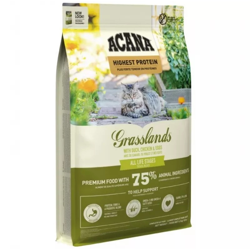 ACANA Grasslands Cat - sausas kačių ėdalas - 4,5 kg
