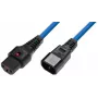 Microconnect MC-C13C14LOCK-1MB maitinimo laidas mėlynas 1 m C13 lizdas C14 kištukas