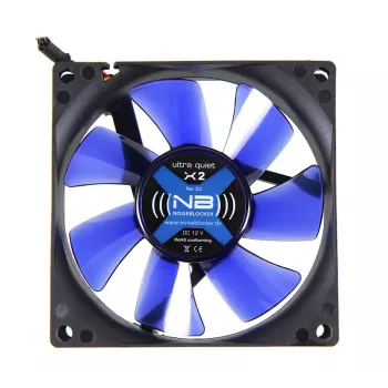 Ventiliatorius Noiseblocker JuodaSilentFan X2 8 cm 1800 RPM 45 m³/h juodas