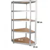Sodo įrankių laikymo stelažas Top e shop GC9030 — Cinkuotas plienas ir MDF, 900x300x1800 mm, laisvai stovintis / montuojamas prie sienos, 875 kg keliamoji galia
