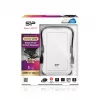 Išorinis kietasis diskas Silicon Power Armor A30 1TB USB 3.2 Gen 1, 2,5 colio HDD, baltas, USB Type-A