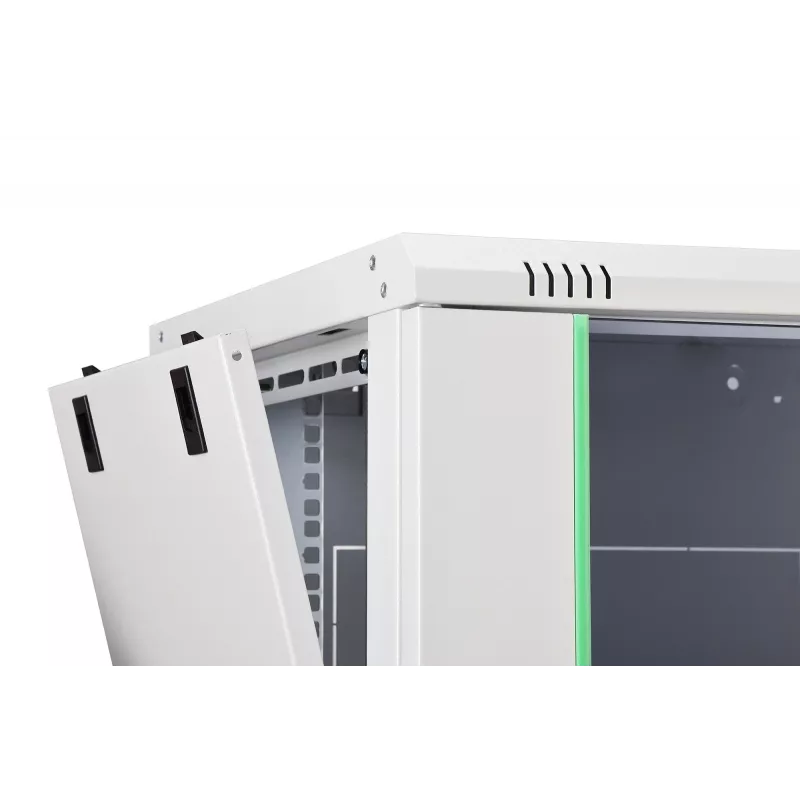 Prie sienos montuojama 19 colių stovo spinta DIGITUS Dynamic‑N DN-37100, 7U, 600x450 mm (PxG), IP20, šviesiai pilka, nesurinkta