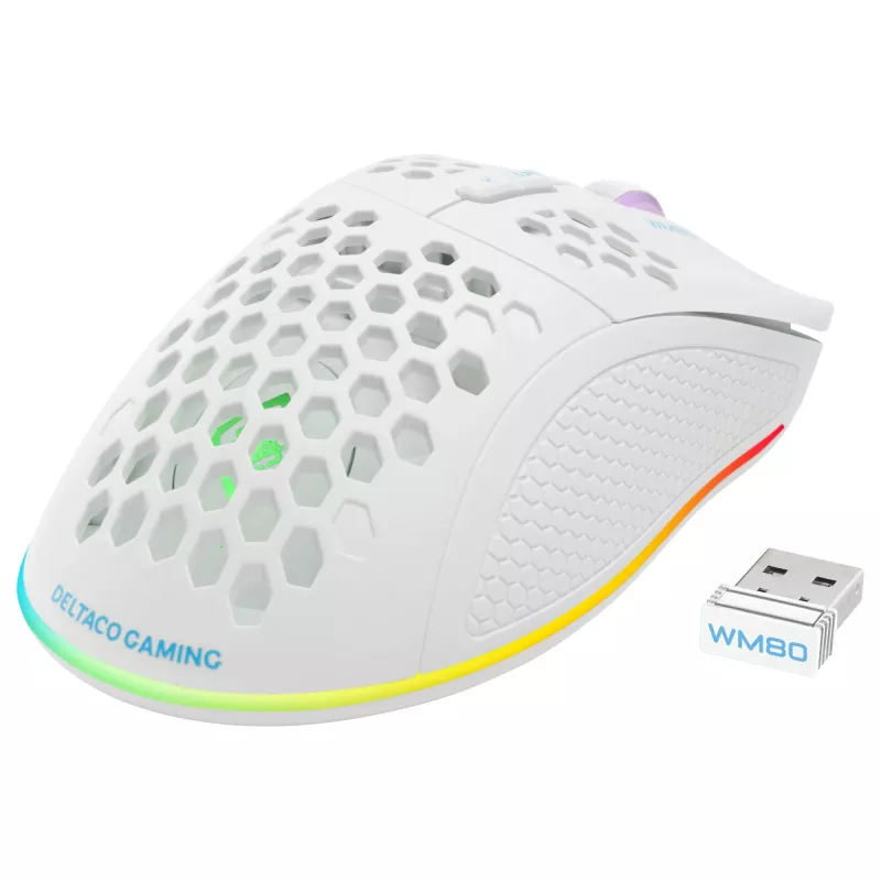Žaidimų pelė Deltaco GAM-120-W RF belaidė USB Type-C