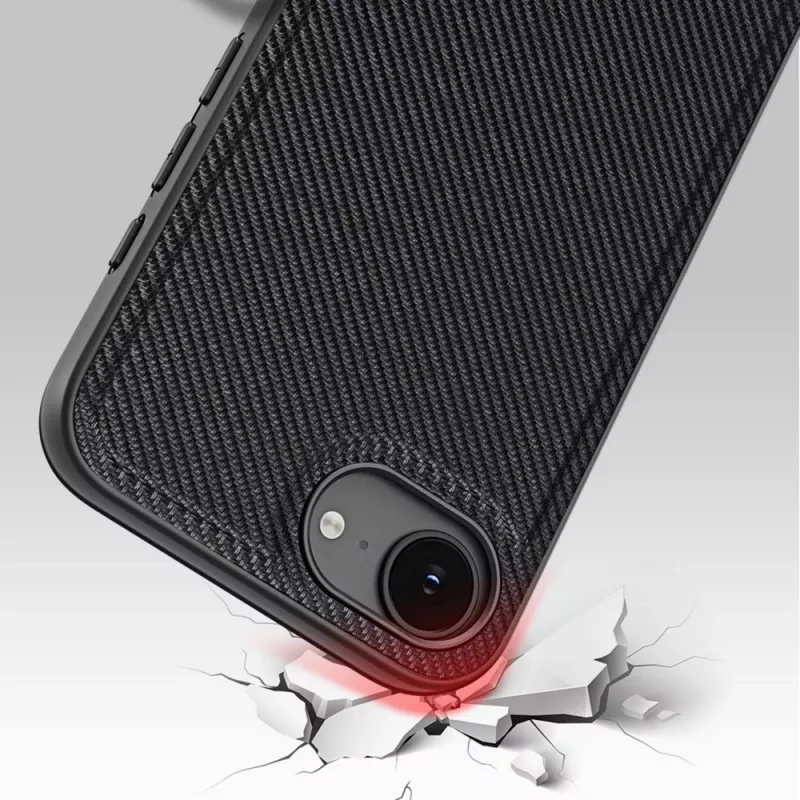 Cover Nevox 2499 Mobiliojo telefono dėklas Juoda skirta iPhone 16e 15.5 cm
