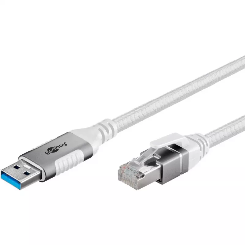 Ethernet kabelis USB-A 3.2 Gen1 kištukas > RJ-45 kištukas, LAN adapteris