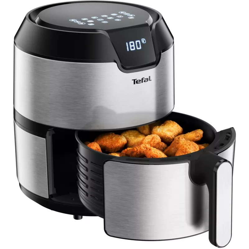 Tefal Easy Fry EY401D Single 4.2 L Stand-alone 1500 W Karšto oro gruzdintuvė Juoda, Nerūdijantis plienas