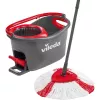 Šluota VILEDA EasyWring & Clean Turbo, raudonas technopolimero kibiras, nuimama plaunama mikro pluošto šluostė, kietoms grindims