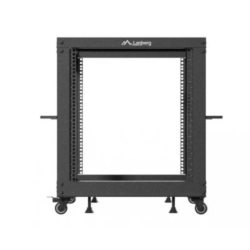 Stovo spinta LANBERG Open Rack OR01-6112-B 12U 600x600 reguliuojama juoda