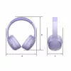Ausinės MANTA HDP1001PU Rytmo Elegance Purple ant ausų uždedamos, laidinės, modelis HDP1001PU