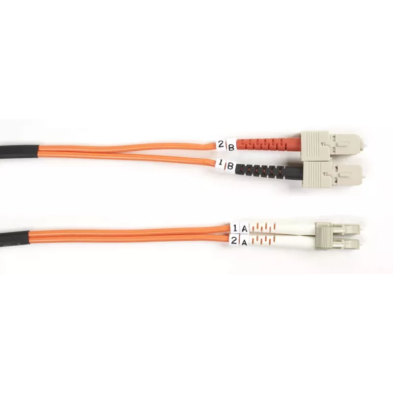 OM1 LC-SC DUPLEX ORANŽINIS 15M