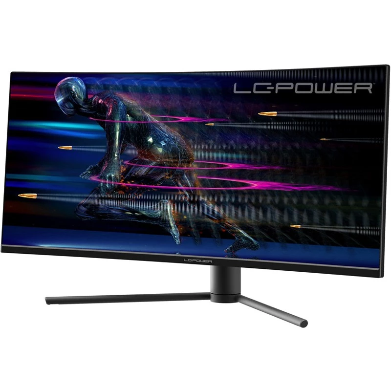 LC-Power LC-M34-UWQHD-165-C Monitorius 86,4 cm (34 inch) 3440 x 1440 pikselių „UltraWide Quad HD“ juodai raudonas (LC-M34-UWQHD-165-C)