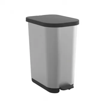 ROTHO Ribo Sidabrinė - pedal bin – 35l