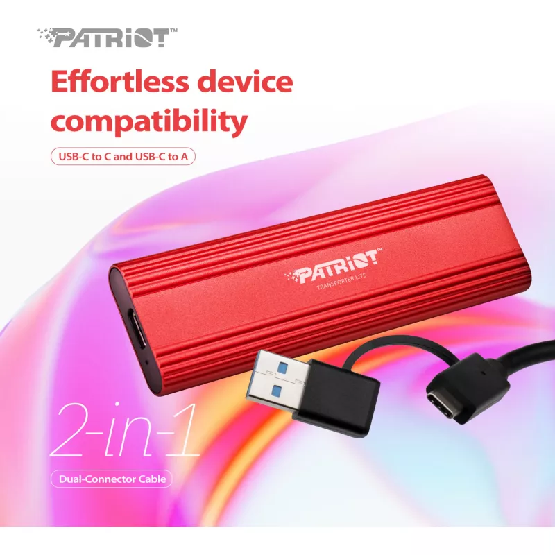 Patriot PTPL512GPEC atminties diskas, raudonas