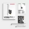 Axagon PCES-SJ2 sąsajos plokštės / adapteris Vidinė SATA