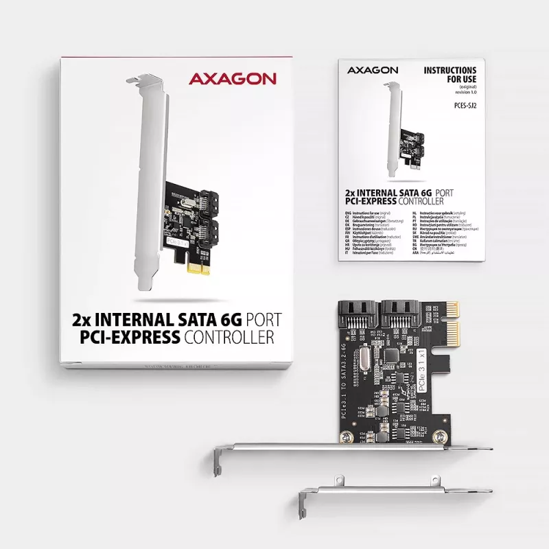Axagon PCES-SJ2 sąsajos plokštės / adapteris Vidinė SATA