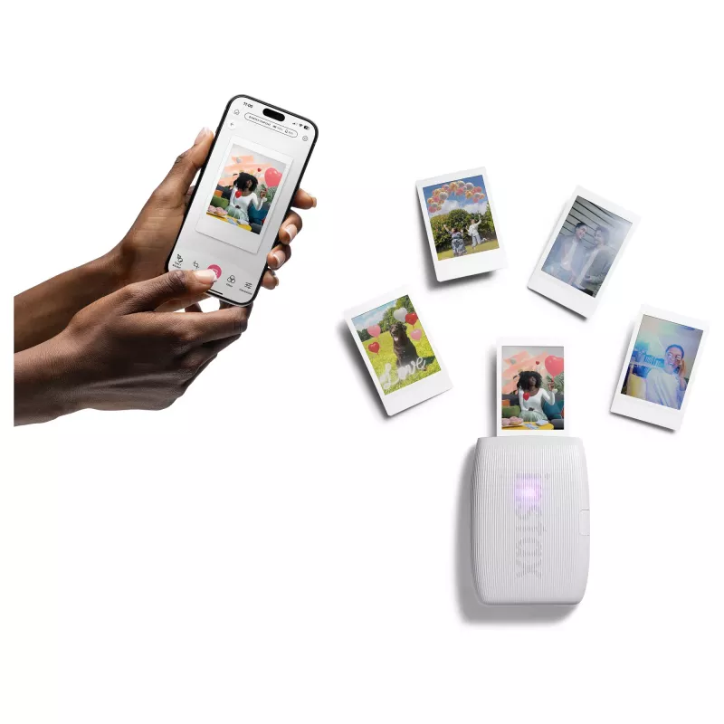Nuotraukų spausdintuvas Fujifilm Instax Mini Link 3 Baltas Bluetooth nešiojamasis momentinis spausdintuvas išmaniesiems nuotraukoms