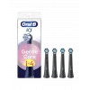 Oral-B iO Gentle Care keičiamos šepetėlių galvutės, juodos, 4 vnt.